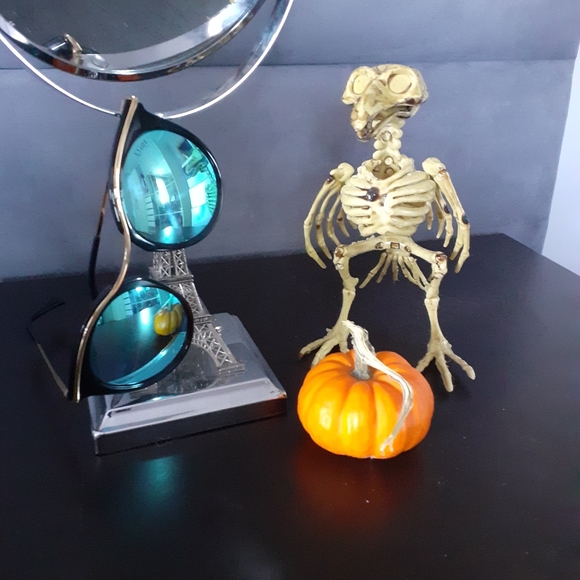 Christian Dior Wire wrap Cat eye Col. 5 polarized blue/black/silver sunglasses - Picture 4 of 5